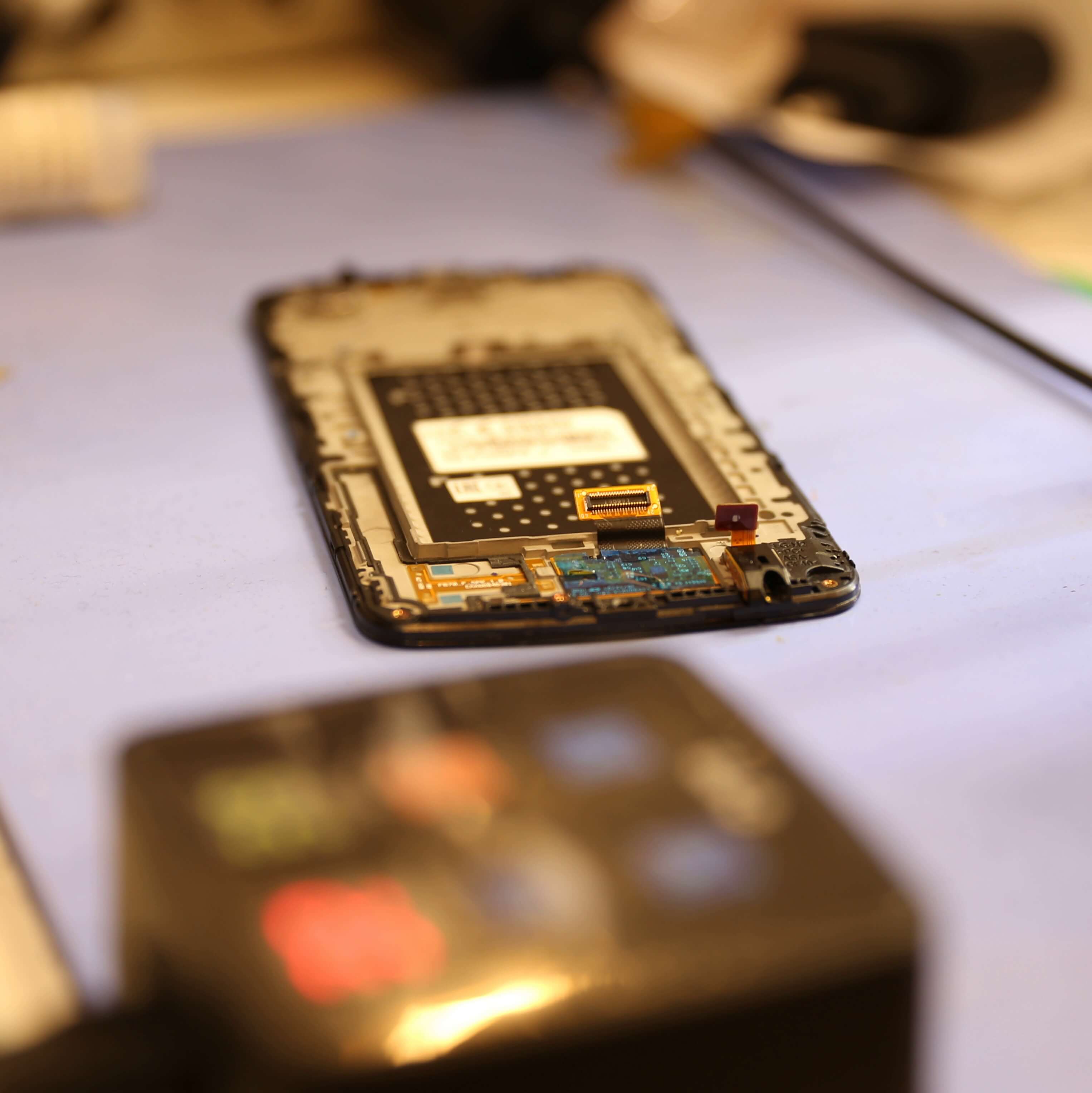 Прогрев рамки и экрана LG K10